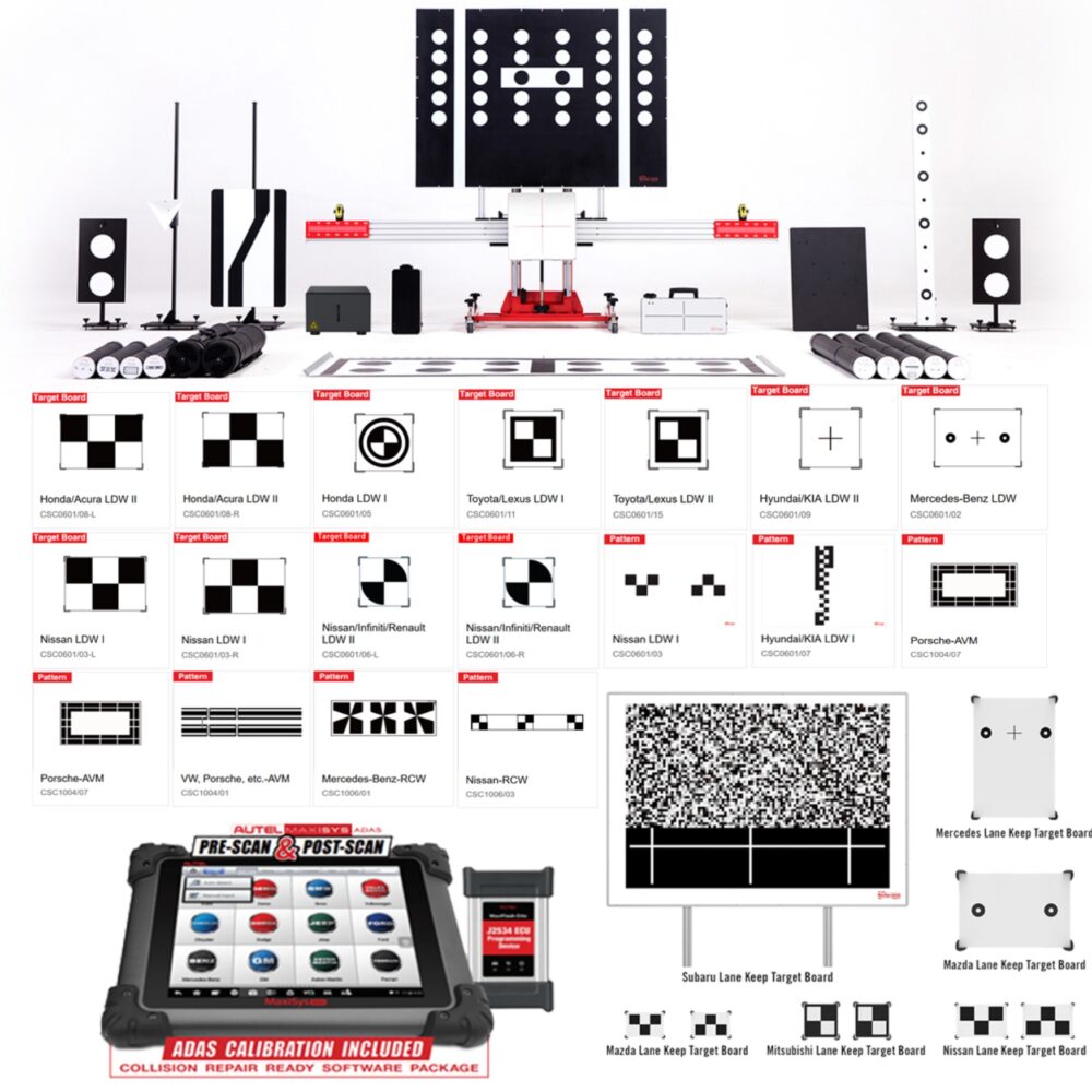 AUTEL ADAS 1. gen., popoln komplet + MaxiSys